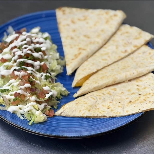 Fried Avocado Quesadilla.