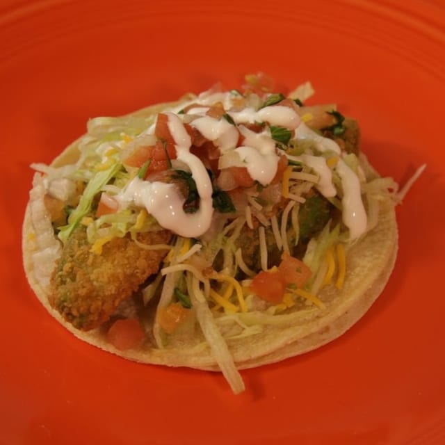 Fried Avocado Taco.