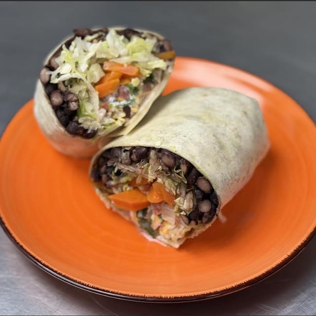 Black Bean Veggie Burrito.